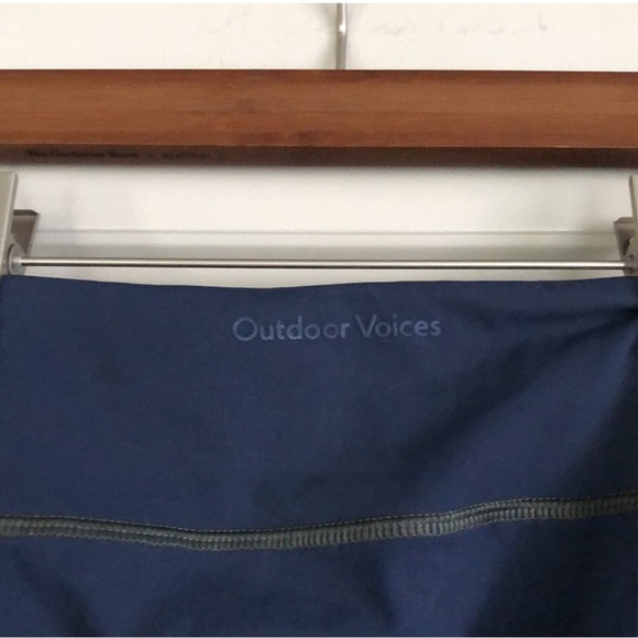 Outdoor Voices Green and Blue Performance Leggings - Picture 6 of 7